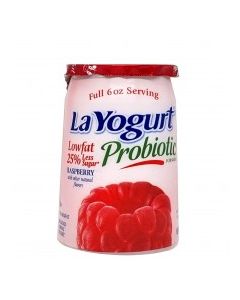 LA YOGURT LOW FAT RASPBERRY 6oz