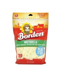 BORDEN MOZZARELLA FINE SHRED 8oz