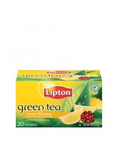 LIPTON TEA GREEN LEMON GINSENG 20s