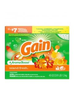 GAIN POWDER DETERGENT ISLAND FRESH 45oz