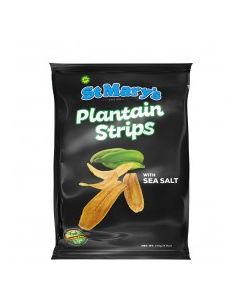 ST MARYS PLANTAIN STRIPS W/SEA SALT 140g