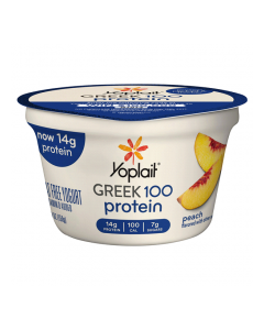YOPLAIT GREEK 100 PEACH 5.3oz