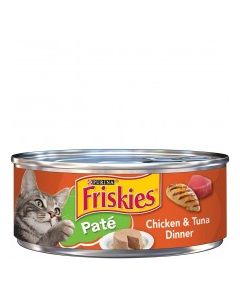 FRISKIES PATE CHICKEN TUNA DINNER 156g