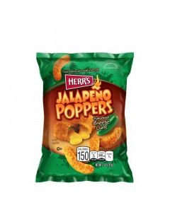 HERRS CHEESE CURLS JAL POPPERS 28.4g