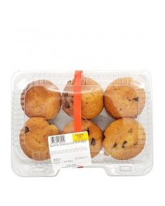 MUFFINS CHOCOLATE CHIP MED 6ct
