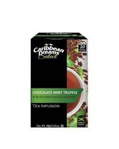 CARIB DREAMS TEA SLCT CHOC MINT TRUF 20s