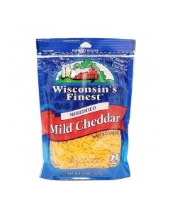 WISCONSIN FINEST SHRED CHEDDAR MILD 8oz
