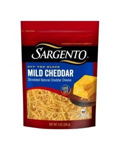 SARGENTO CHEDDAR MILD SHRED 8oz