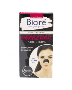 BIORE DEEP CLEANSE CHARCOAL STRIPS 6ct
