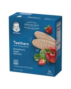 GERBER TEETHERS S/BERRY APPLE SPIN 48g