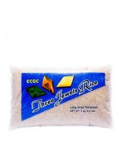 THREE JEWELS RICE PARBOILED 4kg