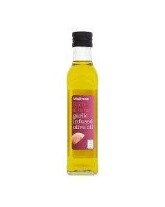 WAITROSE OLIVE OIL GARLIC 250ml