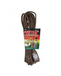 POWTECH EXTENSION CORD BROWN 20ft