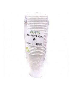 BETTA PAPER BOWL 32oz 25s