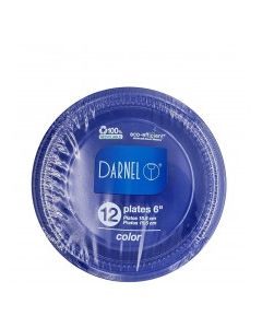 DARNEL PLATES BLUE 12x6in