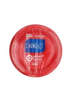 DARNEL PLATES RED 12x6in