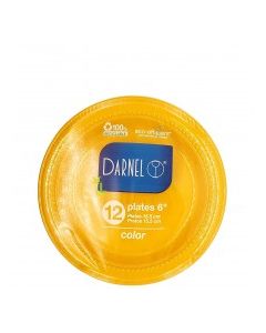 DARNEL PLATES YELLOW 12x6in