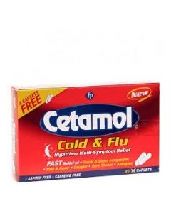 CETAMOL COLD&FLU NIGHTTIME 20s