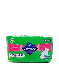 LIBRESSE COTTON MAXI LONG WINGS 8s