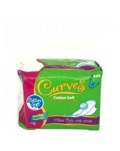CURVES COTTON ULTRA THIN WINGS 10+2