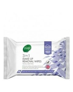 PURE WIPES 3in1 MAKE REMOVAL FACIAL 25s