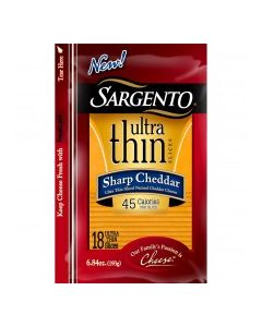 SARGENTO CHEDDAR SHARP U/THIN 6.84oz