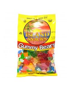 ISLAND SNACKS GUMMY BEARS 3.5oz