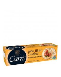 CARRS TABLE WATER CRACKERS GARLIC 120g