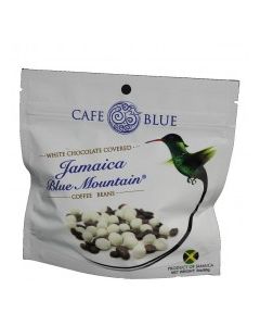 CAFE BLUE WHT CHOCOLATE COFFEE BEANS 3oz