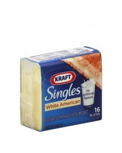 KRAFT SINGLES AMERICAN CHEESE WHITE 12oz