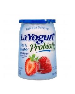 LA YOGURT LIGHT STRAWBERRY 6oz