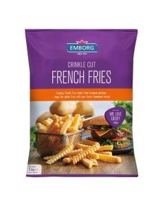EMBORG FRENCH FRIES CRINKLE CUT 1kg