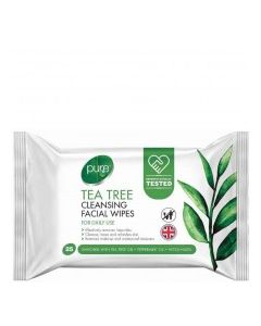 PURE WIPES FACIAL TEA TREE 25s