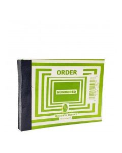 MAXDEN ORDER BOOK NUMBERED 1/2 N/S DUP 1