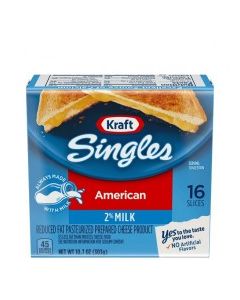 KRAFT SINGLES AMERICAN 2% 10.7oz