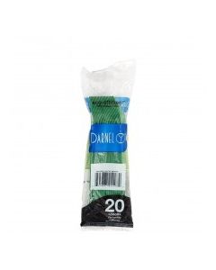 DARNEL PLASTIC SPOONS GREEN 20s
