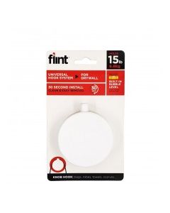 FLINT HOOK KNOB WHITE