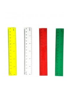 CHARLES LEONARD RULER COLOURED 6in