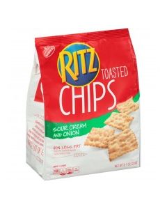NABISCO RITZ CHIPS SOUR CRM ONION 8.1oz