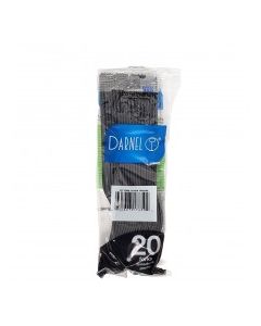 DARNEL PLASTIC FORKS BLACK 20s