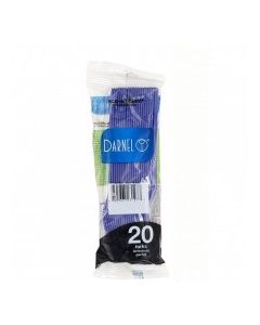 DARNEL PLASTIC FORKS BLUE 20s