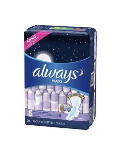 ALWAYS MAXI OVERNIGHT X HEAVY WINGS 27s