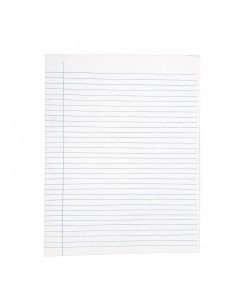 LEGAL PAD LETTER SIZE WHITE 1ct