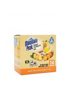 MT PEAK TEA GINGER TURMERIC NS 14x2g