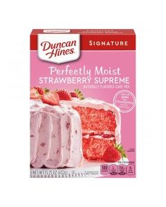 DUNCAN HINES CAKE STRAWBERRY SUP 15.25oz