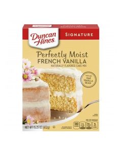 DUNCAN HINES CAKE FRENCH VANILLA 15.25oz