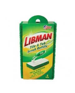 LIBMAN TILE & TUB SCRUB BRUSH REFILL 2ct