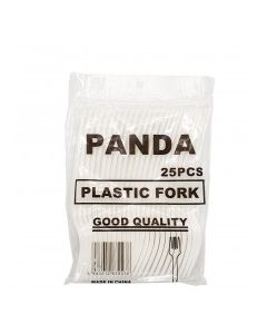 PANDA PLASTIC FORKS 25s