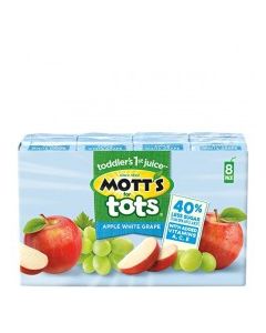 MOTTS 4 TOTS APPLE WHITE GRAPE 8x6.75oz