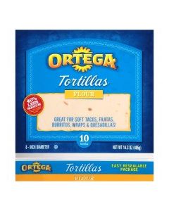 ORTEGA TORTILLAS FLOUR 8in 14.3oz
